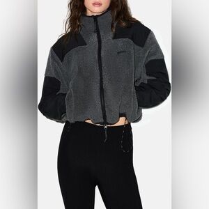 SKIMS Faux Shearling Zip Jacket